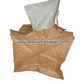 Κίνα Το πιό υγρό μεγάλο καφετί PP εμπορευματοκιβώτιο απόδειξης τοποθετεί σε σάκκο/τεράστια τσάντα για την άμμο ή το τσιμέντο συσκευασίας προμηθευτής