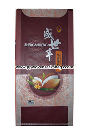 Κίνα Βιο διασπάσιμο BOPP που τοποθετείται σε στρώματα τοποθετεί τη διαφανή υφαμένη PP τσάντα ρυζιού με τη λαβή προμηθευτής