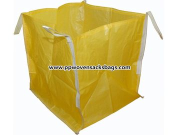 Κίνα Κίτρινες τσάντες κιβωτίων PP για το μετάλλευμα/την ανθεκτική υφαμένη μεγάλη τεράστια τσάντα πολυπροπυλενίου FIBC προμηθευτής
